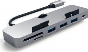 HUB USB Satechi Clamp Hub Pro 1x SD 1x USB-C 1x microSD  + 3x USB-A 3.0 (ST-TCIMHM) 2