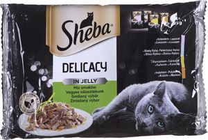 Sheba Sheba Delicacy Fine Flakes Mix Galaretka saszetki 4x85g 1