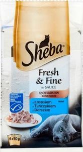 Sheba Sheba Fresh & Fine Mini Rybne Dania w sosie 6x50g 1