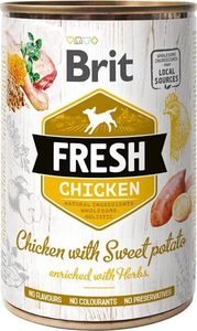Brit Brit Fresh Dog Chicken with Sweet Potato puszka 400g 1