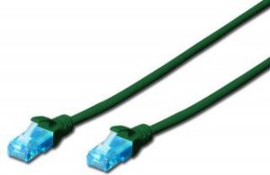 Digitus Patch cord U/UTP kat.5e PVC 0,5m zielony (DK-1512-005/G) 1