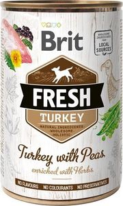 Brit Brit Fresh Dog Turkey with Peas puszka 400g 1