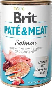 Brit Brit Pate & Meat Dog Salmon puszka 800g 1