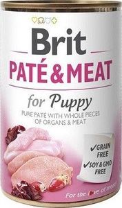 Brit Brit Pate & Meat Dog Puppy puszka 400g 1