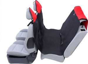 Kardiff Kardiff Activ Mata samochodowa na tylne fotele z zamkiem M czarno-czerwona 1
