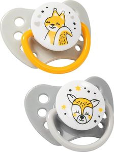 BabyOno 1226/02-SMOCZEK ANATOMICZNY SILIKONOWY 2SZT 3-6M NATURAL NURSING 1