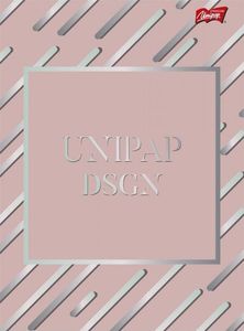 Unipap Unipap Zeszyt A5/96k kratka DSGN Różowy 1