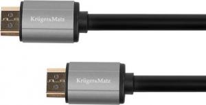 Kabel Kruger&Matz HDMI - HDMI 3m czarny (KM1207) 1