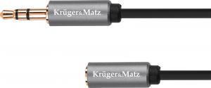 Kabel Kruger&Matz Jack 3.5mm - Jack 3.5mm 1.8m srebrny (KM1230) 1