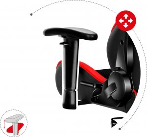 Fotel Huzaro Force 6.0 czerwony 9