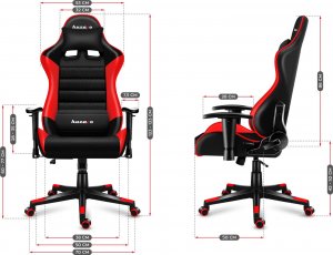Fotel Huzaro Force 6.0 czerwony 14