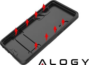 Alogy Etui Alogy Stand Armor do Samsung Galaxy S10 czarne uniwersalny 4