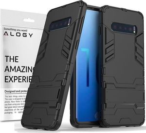 Alogy Etui Alogy Stand Armor do Samsung Galaxy S10 czarne uniwersalny 6
