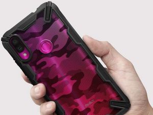 Ringke Etui Ringke Fusion X do Xiaomi Redmi Note 7/ Note 7 Pro Camo Black uniwersalny 2