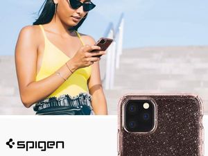 Spigen Etui Spigen Liquid Crystal Glitter do Apple iPhone 11 Pro Max Rose Quartz uniwersalny 2