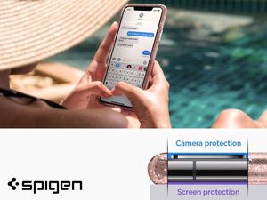 Spigen Etui Spigen Liquid Crystal Glitter do Apple iPhone 11 Pro Max Rose Quartz uniwersalny 3