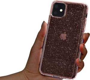 Spigen Etui Spigen Liquid Crystal Glitter do Apple iPhone 11 Rose Quartz uniwersalny 4
