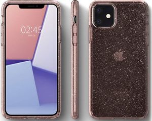 Spigen Etui Spigen Liquid Crystal Glitter do Apple iPhone 11 Rose Quartz uniwersalny 6