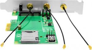 Axagon mini PCIe adapter SIM slot + 3x SMA (PCEM-E3) 3