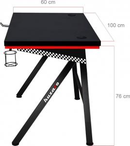 Biurko Huzaro Hero 2.0 Czarne 100 cmx60 cm 8