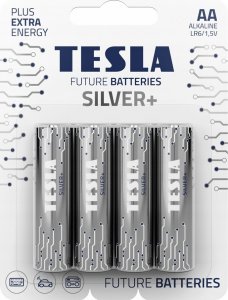 Tesla SILVER Alkaline baterie AA (LR06, tužková, blister) 4 ks 3
