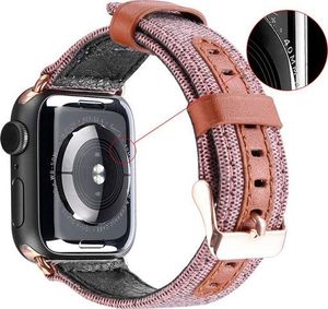 Dux Ducis Litchi Grain Band pasek opaska bransoleta do Watch 4 40mm / Watch 3 38mm / Watch 2 38mm / Watch 1 38mm czarny uniwersalny 3