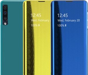 Hurtel Flip View futerał etui z klapką Samsung Galaxy A50 niebieski uniwersalny 5
