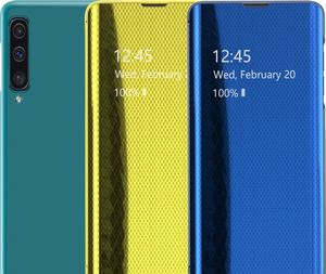 Hurtel Flip View futerał etui z klapką Samsung Galaxy A70 niebieski uniwersalny 5