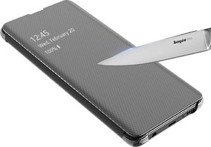 Hurtel Flip View futerał etui z klapką Samsung Galaxy S10e srebrny uniwersalny 8