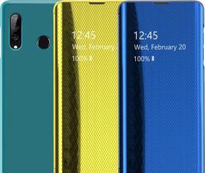 Hurtel Flip View futerał etui z klapką Huawei P30 Lite niebieski uniwersalny 6