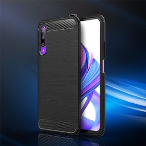 Hurtel Carbon Case elastyczne etui pokrowiec Honor 9X czarny uniwersalny 2