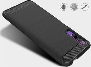Hurtel Carbon Case elastyczne etui pokrowiec Honor 9X czarny uniwersalny 4