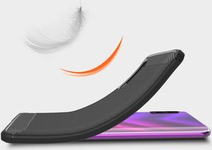 Hurtel Carbon Case elastyczne etui pokrowiec Honor 9X czarny uniwersalny 5