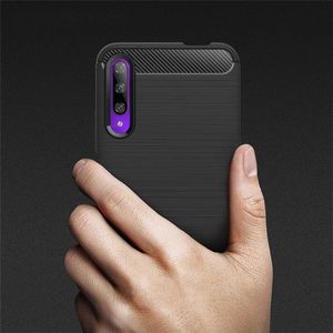 Hurtel Carbon Case elastyczne etui pokrowiec Honor 9X czarny uniwersalny 9