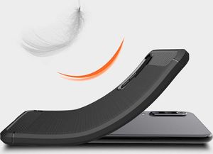 Hurtel Carbon Case elastyczne etui pokrowiec Xiaomi Mi A3 / Xiaomi Mi CC9E czarny uniwersalny 3