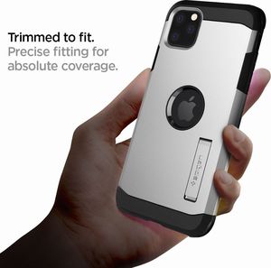 Spigen SPIGEN TOUGH ARMOR IPHONE 11 PRO MAX SATIN SILVER uniwersalny 11