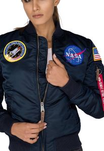 Alpha Industries Kurtka damska Ma-1 Vf Nasa granatowa r. L (168007-07) 5