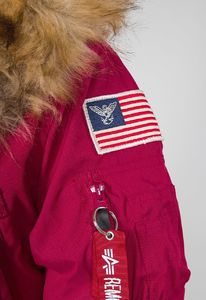 Alpha Industries Kurtka damska Polar Jacket czerwona r. L (123002-454) 4