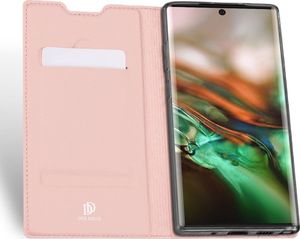 Dux Ducis Dux Ducis Skin Leather etui portfel z klapką SAMSUNG GALAXY NOTE 10+ Plus jasnoróżowe uniwersalny 3