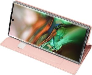Dux Ducis Dux Ducis Skin Leather etui portfel z klapką SAMSUNG GALAXY NOTE 10+ Plus jasnoróżowe uniwersalny 5