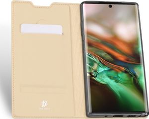Dux Ducis Dux Ducis Skin Leather etui portfel z klapką SAMSUNG GALAXY NOTE 10+ Plus złote uniwersalny 3