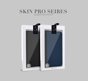 Dux Ducis Dux Ducis Skin Leather etui portfel z klapką LG Q60 / K50 granatowe uniwersalny 20