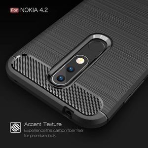 Etui Pancerne Plecki Carbon NOKIA 4.2 czarne uniwersalny 4