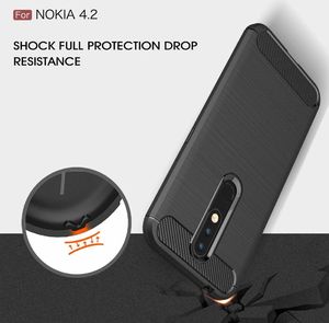 Etui Pancerne Plecki Carbon NOKIA 4.2 czarne uniwersalny 5