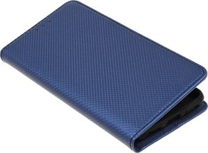 Etui portfel Flip Magnet HUAWEI HONOR 8X granatowe uniwersalny 5