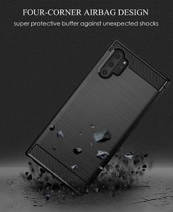 Etui Pancerne Carbon SAMSUNG GALAXY NOTE 10+ PLUS czarne uniwersalny 8