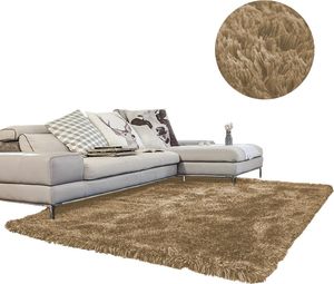 Dywan gruby gęsty miękki pluszowy Living Room Shaggy 250x350 -CappucinoCamel uniwersalny 1
