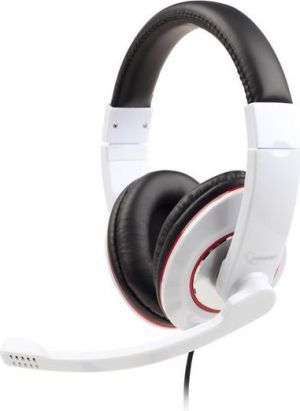 Słuchawki Gembird MHS-U-001 Białe (MHS001GW) 1
