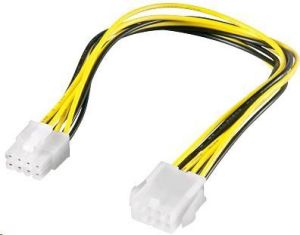 PremiumCord ATX/EPS 8-pin - ATX/EPS 8-pin, 0.28m, Żółty (kn20) 1