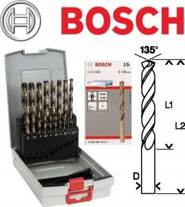 Wiertło Bosch HSS-Co Pro Box 19 elementów (2608587014) 1